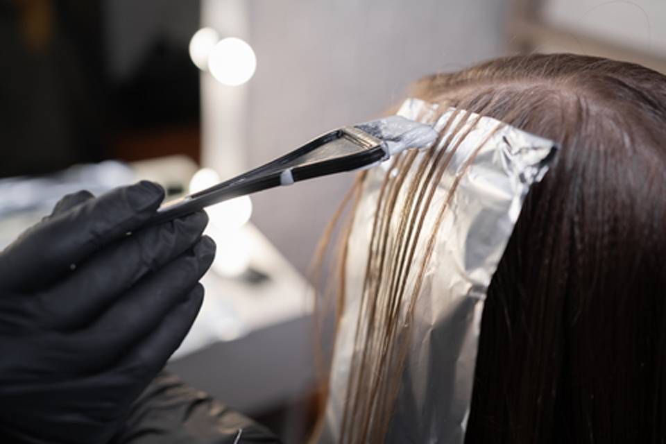 Hair colouring with foils at The Hair Bee!