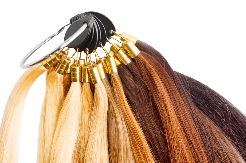 Hair extension colour choices