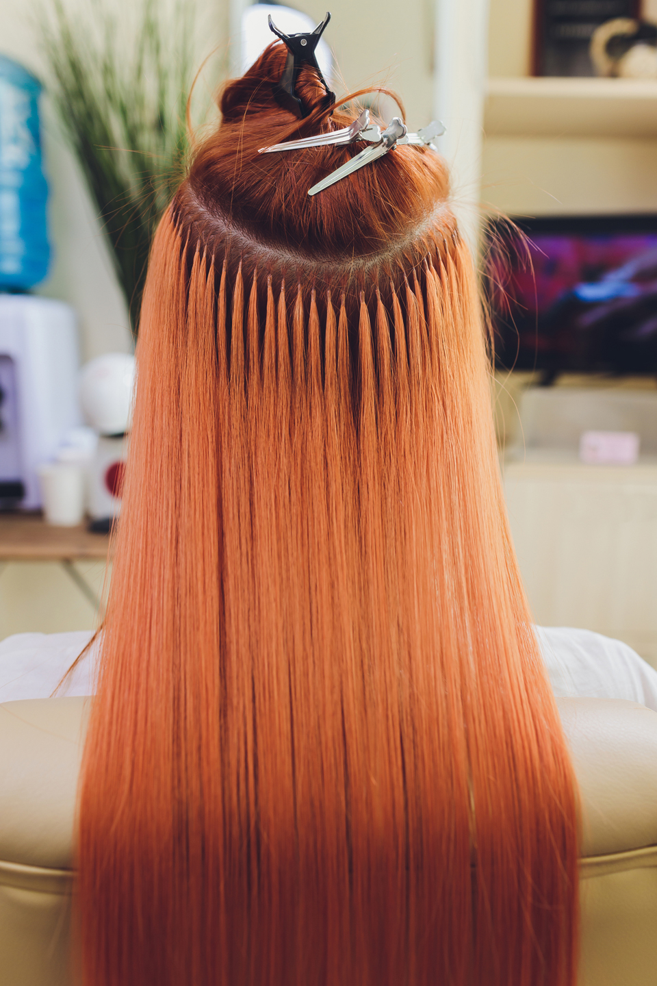 An example of a hair extension ring
